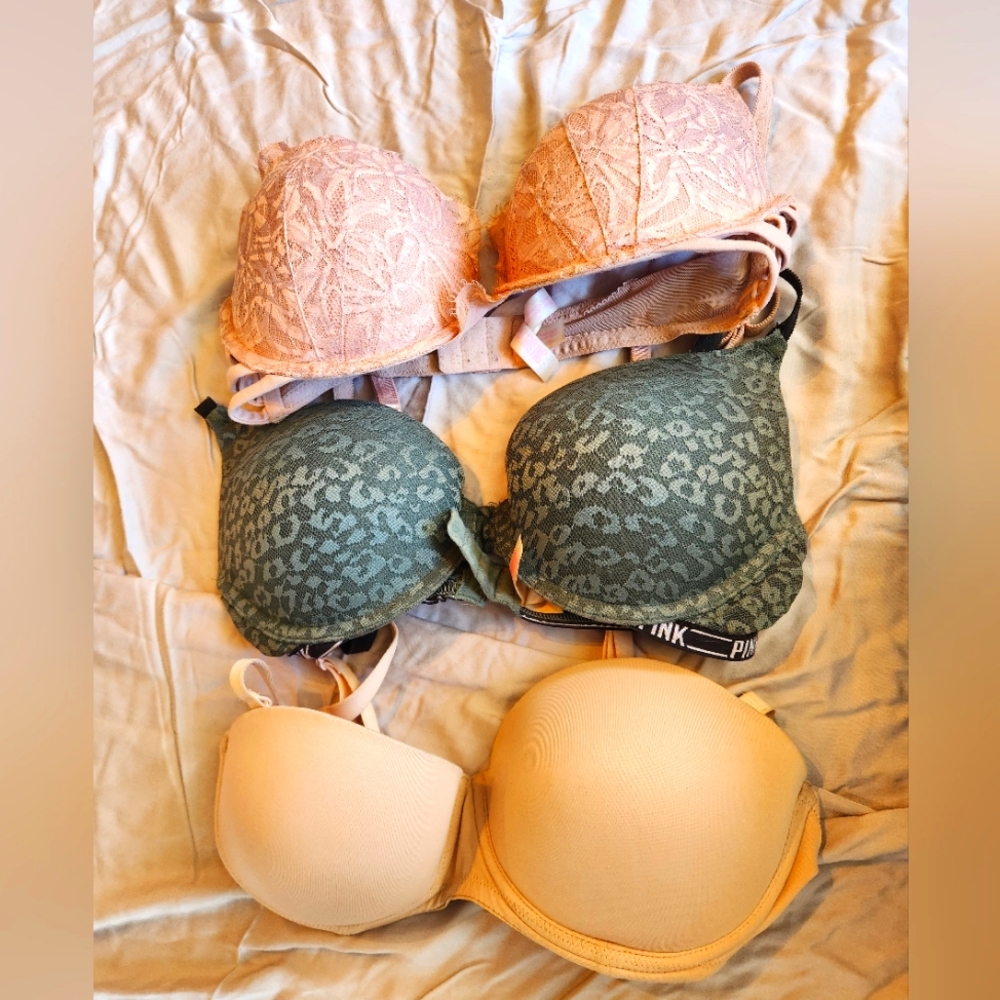 Lot of 3 Push Up Bras